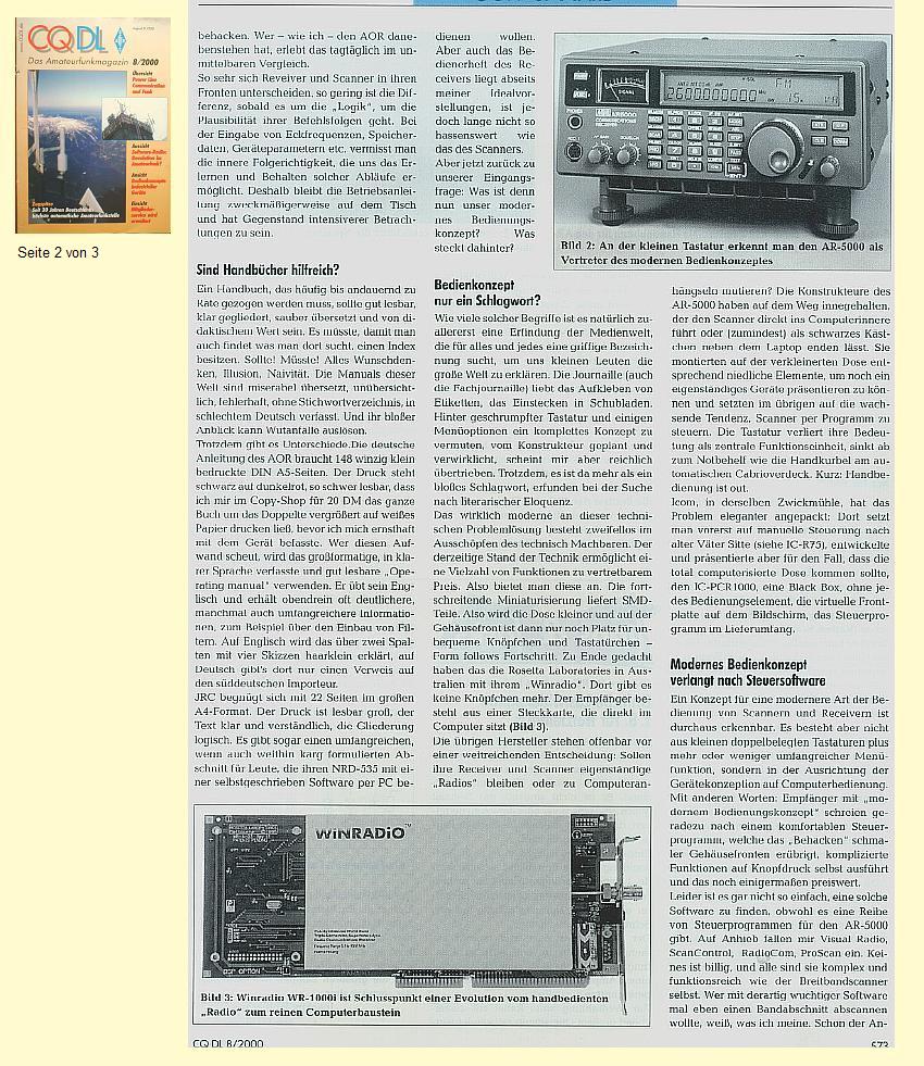 Beitrag in CQDL 8/2000, 2. Seite