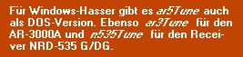 Für Windowshasser gibt es noch Dosversionen